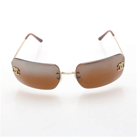 second hand chanel sunglasses|vintage Chanel sunglasses 2000s.